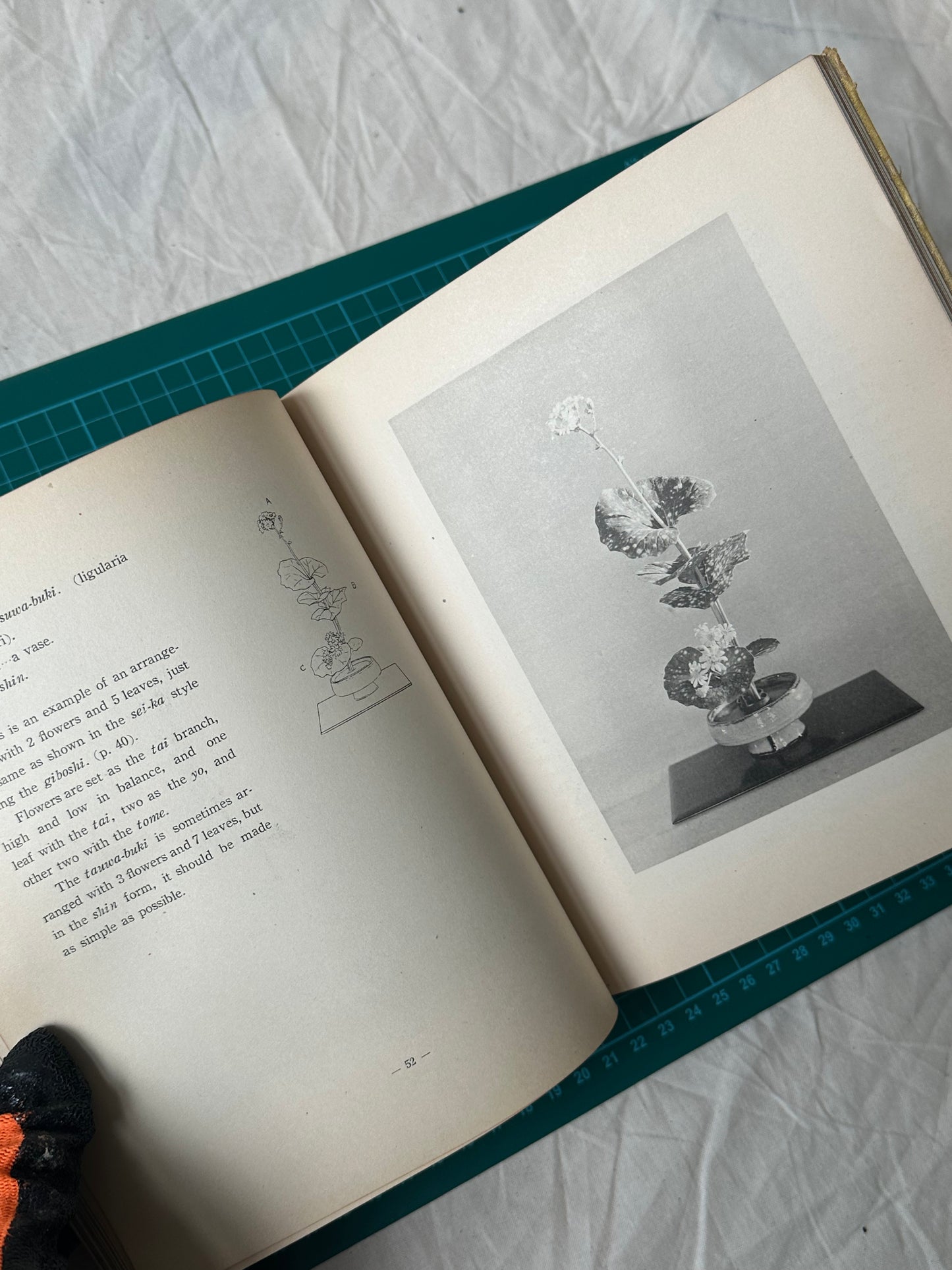 Saga School Flower Arrangement, Published 1953